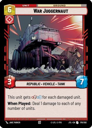 War Juggernaut (170/262) [Jump to Lightspeed] Star Wars: Unlimited Single Disney