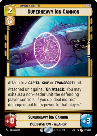 Superheavy Ion Cannon (227/262) [Jump to Lightspeed] Star Wars: Unlimited Single Disney