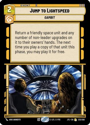 Jump to Lightspeed (232/262) [Jump to Lightspeed] Star Wars: Unlimited Single Disney