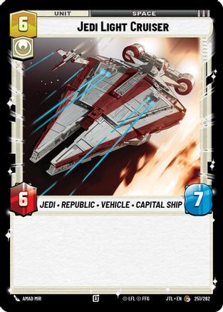 Jedi Light Cruiser (251/262) [Jump to Lightspeed] Star Wars: Unlimited Single Disney