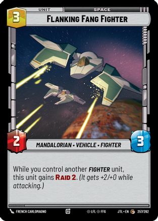 Flanking Fang Fighter (257/262) [Jump to Lightspeed] Star Wars: Unlimited Single Disney