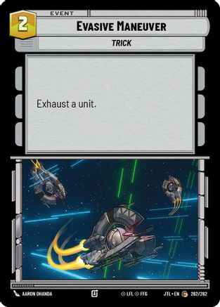 Evasive Maneuver (262/262) [Jump to Lightspeed] Star Wars: Unlimited Single Disney