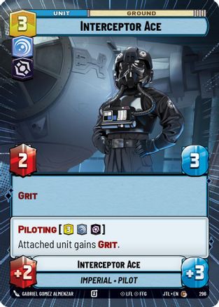 Interceptor Ace (Hyperspace) (296) [Jump to Lightspeed] Star Wars: Unlimited Single Disney