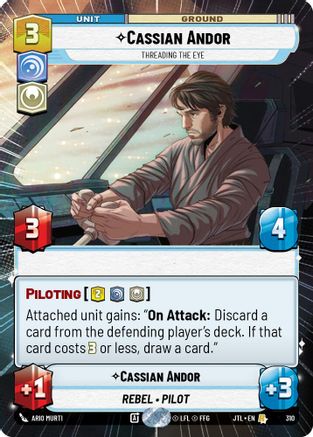 Cassian Andor - Threading the Eye (Hyperspace) (310) [Jump to Lightspeed] Star Wars: Unlimited Single Disney