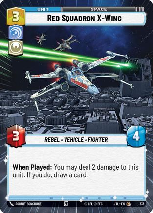 Red Squadron X-Wing (Hyperspace) (313) [Jump to Lightspeed] Star Wars: Unlimited Single Disney
