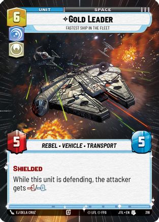 Gold Leader - Fastest Ship in the Fleet (Hyperspace) (316) [Jump to Lightspeed] Star Wars: Unlimited Single Disney