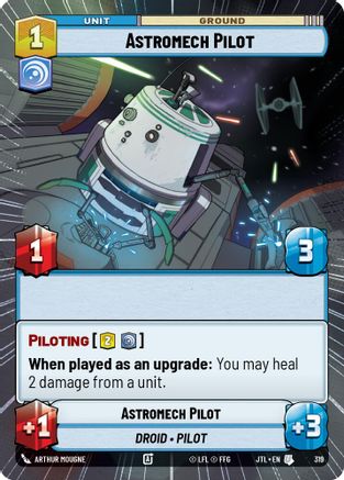 Astromech Pilot (Hyperspace) (319) [Jump to Lightspeed] Star Wars: Unlimited Single Disney