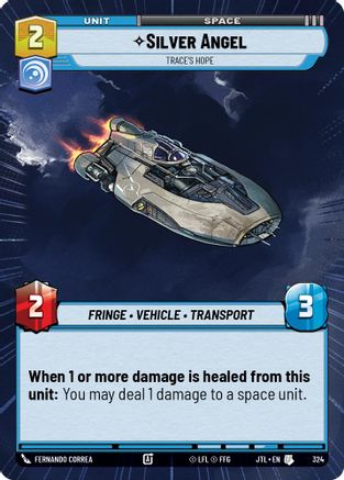 Silver Angel - Trace's Hope (Hyperspace) (324) [Jump to Lightspeed] Star Wars: Unlimited Single Disney