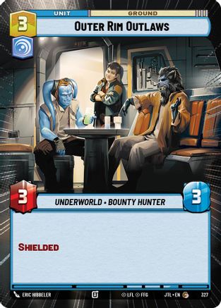 Outer Rim Outlaws (Hyperspace) (327) [Jump to Lightspeed] Star Wars: Unlimited Single Disney