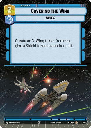 Covering the Wing (Hyperspace) (338) [Jump to Lightspeed] Star Wars: Unlimited Single Disney