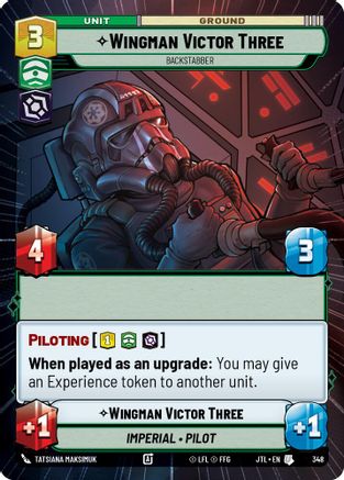 Wingman Victor Three - Backstabber (Hyperspace) (348) [Jump to Lightspeed] Star Wars: Unlimited Single Disney