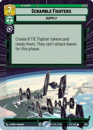Scramble Fighters (Hyperspace) (354) [Jump to Lightspeed] Star Wars: Unlimited Single Disney