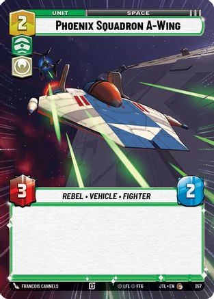 Phoenix Squadron A-Wing (Hyperspace) (357) [Jump to Lightspeed] Star Wars: Unlimited Single Disney