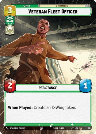 Veteran Fleet Officer (Hyperspace) (361) [Jump to Lightspeed] Star Wars: Unlimited Single Disney