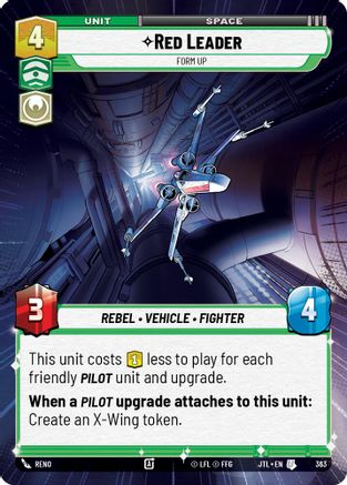 Red Leader - Form Up (Hyperspace) (363) [Jump to Lightspeed] Star Wars: Unlimited Single Disney