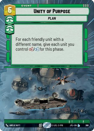 Unity of Purpose (Hyperspace) (368) [Jump to Lightspeed] Star Wars: Unlimited Single Disney