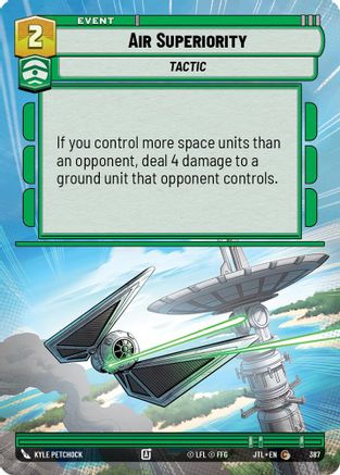 Air Superiority (Hyperspace) (387) [Jump to Lightspeed] Star Wars: Unlimited Single Disney