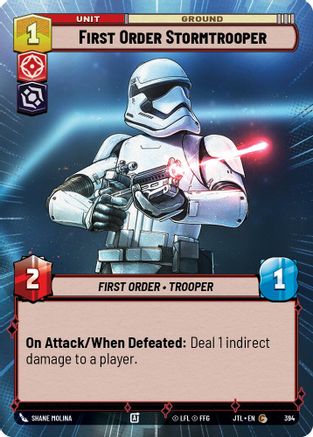 First Order Stormtrooper (Hyperspace) (394) [Jump to Lightspeed] Star Wars: Unlimited Single Disney