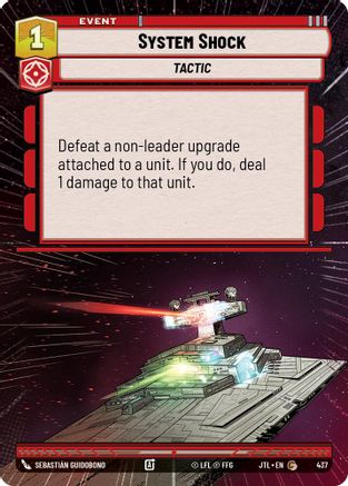 System Shock (Hyperspace) (437) [Jump to Lightspeed] Star Wars: Unlimited Single Disney