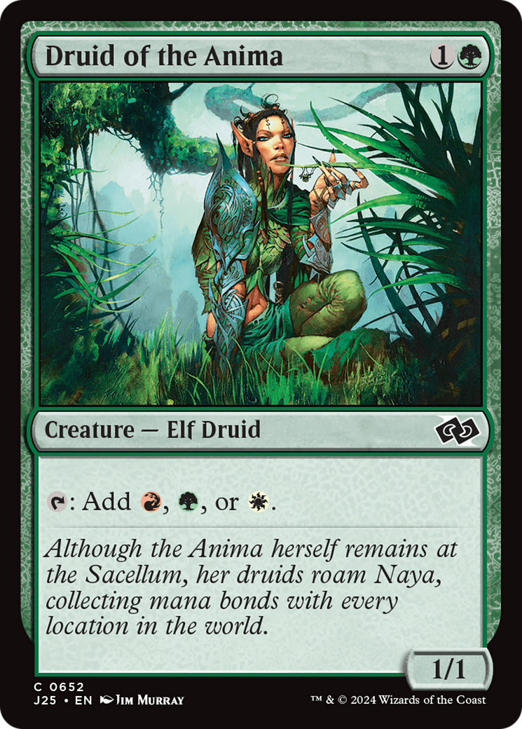 Druid of the Anima (J25-652) [Foundations Jumpstart] MTG Single Wizards of the Coast