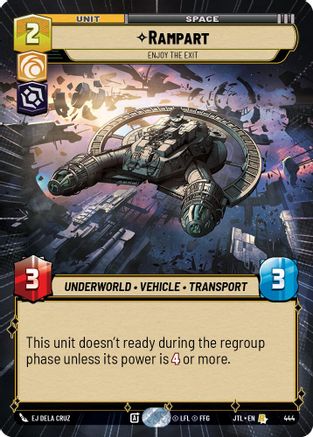 Rampart - Enjoy the Exit (Hyperspace) (444) [Jump to Lightspeed] Star Wars: Unlimited Single Disney