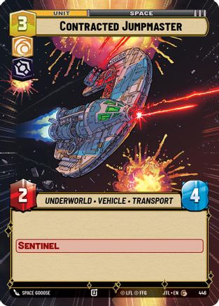 Contracted Jumpmaster (Hyperspace) (446) [Jump to Lightspeed] Star Wars: Unlimited Single Disney