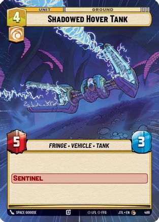 Shadowed Hover Tank (Hyperspace) (486) [Jump to Lightspeed] Star Wars: Unlimited Single Disney