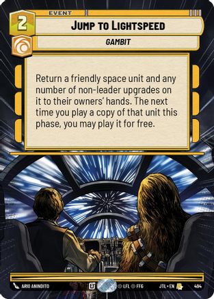 Jump to Lightspeed (Hyperspace) (494) [Jump to Lightspeed] Star Wars: Unlimited Single Disney