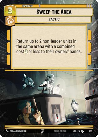 Sweep the Area (Hyperspace) (495) [Jump to Lightspeed] Star Wars: Unlimited Single Disney