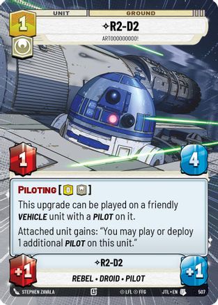 R2-D2 - Artooooooooo! (Hyperspace) (507) [Jump to Lightspeed] Star Wars: Unlimited Single Disney