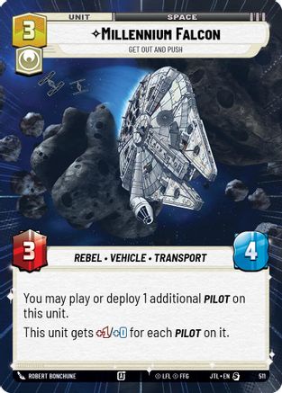 Millennium Falcon - Get Out And Push (Hyperspace) (511) [Jump to Lightspeed] Star Wars: Unlimited Single Disney