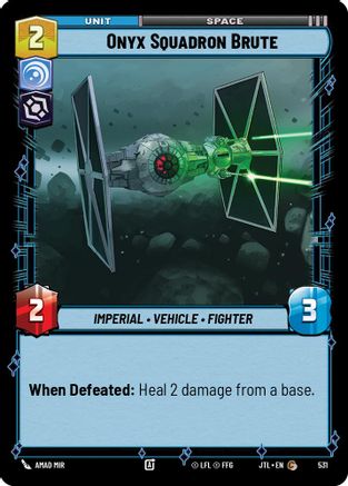 Onyx Squadron Brute (Foil) (531) [Jump to Lightspeed] Foil Star Wars: Unlimited Single Disney
