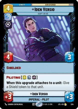 Iden Versio - Adapt or Die (Foil) (534) [Jump to Lightspeed] Foil Star Wars: Unlimited Single Disney