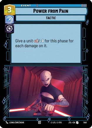 Power from Pain (Foil) (540) [Jump to Lightspeed] Foil Star Wars: Unlimited Single Disney