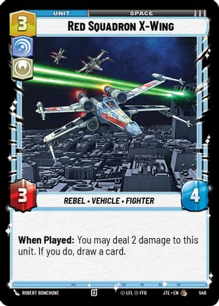 Red Squadron X-Wing (Foil) (549) [Jump to Lightspeed] Foil Star Wars: Unlimited Single Disney