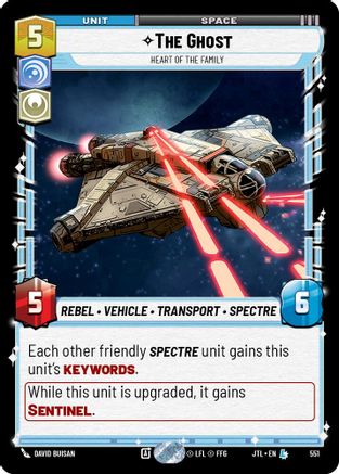 The Ghost - Heart of the Family (Foil) (551) [Jump to Lightspeed] Foil Star Wars: Unlimited Single Disney