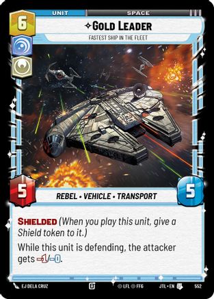 Gold Leader - Fastest Ship in the Fleet (Foil) (552) [Jump to Lightspeed] Foil Star Wars: Unlimited Single Disney