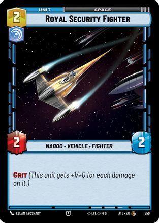 Royal Security Fighter (Foil) (559) [Jump to Lightspeed] Foil Star Wars: Unlimited Single Disney