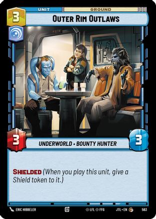 Outer Rim Outlaws (Foil) (563) [Jump to Lightspeed] Foil Star Wars: Unlimited Single Disney