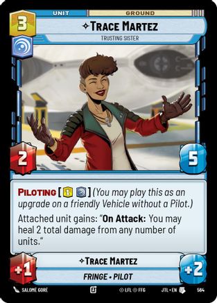 Trace Martez - Trusting Sister (Foil) (564) [Jump to Lightspeed] Foil Star Wars: Unlimited Single Disney