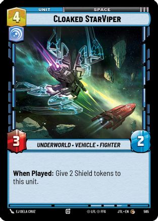 Cloaked StarViper (Foil) (565) [Jump to Lightspeed] Foil Star Wars: Unlimited Single Disney