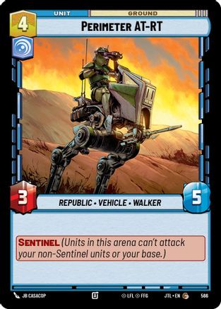 Perimeter AT-RT (Foil) (566) [Jump to Lightspeed] Foil Star Wars: Unlimited Single Disney