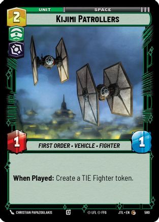 Kijimi Patrollers (Foil) (580) [Jump to Lightspeed] Foil Star Wars: Unlimited Single Disney