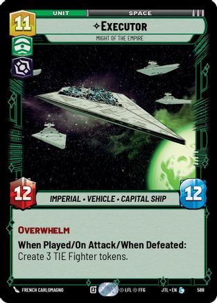 Executor - Might of the Empire (Foil) (588) [Jump to Lightspeed] Foil Star Wars: Unlimited Single Disney