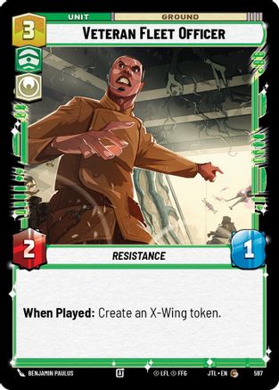 Veteran Fleet Officer (Foil) (597) [Jump to Lightspeed] Foil Star Wars: Unlimited Single Disney