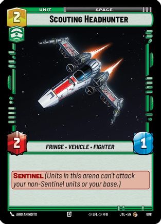 Scouting Headhunter (Foil) (608) [Jump to Lightspeed] Foil Star Wars: Unlimited Single Disney