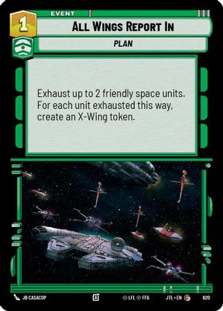 All Wings Report In (Foil) (620) [Jump to Lightspeed] Foil Star Wars: Unlimited Single Disney
