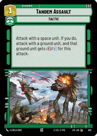 Tandem Assault (Foil) (622) [Jump to Lightspeed] Foil Star Wars: Unlimited Single Disney
