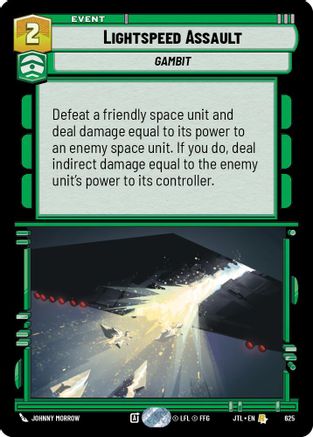 Lightspeed Assault (Foil) (625) [Jump to Lightspeed] Foil Star Wars: Unlimited Single Disney