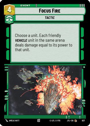 Focus Fire (Foil) (627) [Jump to Lightspeed] Foil Star Wars: Unlimited Single Disney